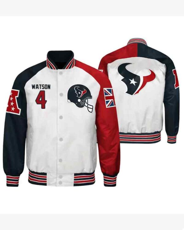 Deshaun Watson 4 Houston Texans NFL Satin Jacket