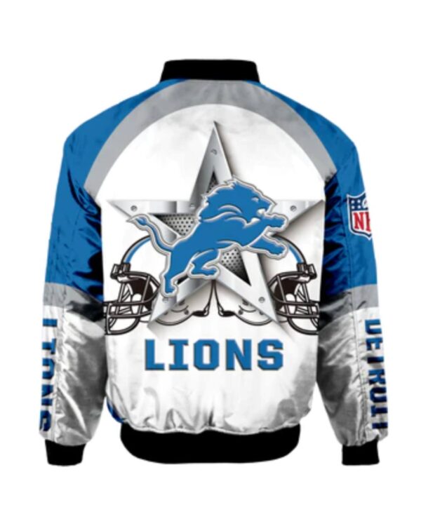 Detroit Lions Bomber Jacket Graphic Player Running