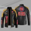 Detroit Pistons Block Yellow Black NBA Leather Jacket