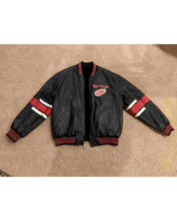 Detroit Red Wings 58 Sports Leather Jacket