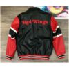 Detroit Red Wings Zip Vintage Leather Jacket