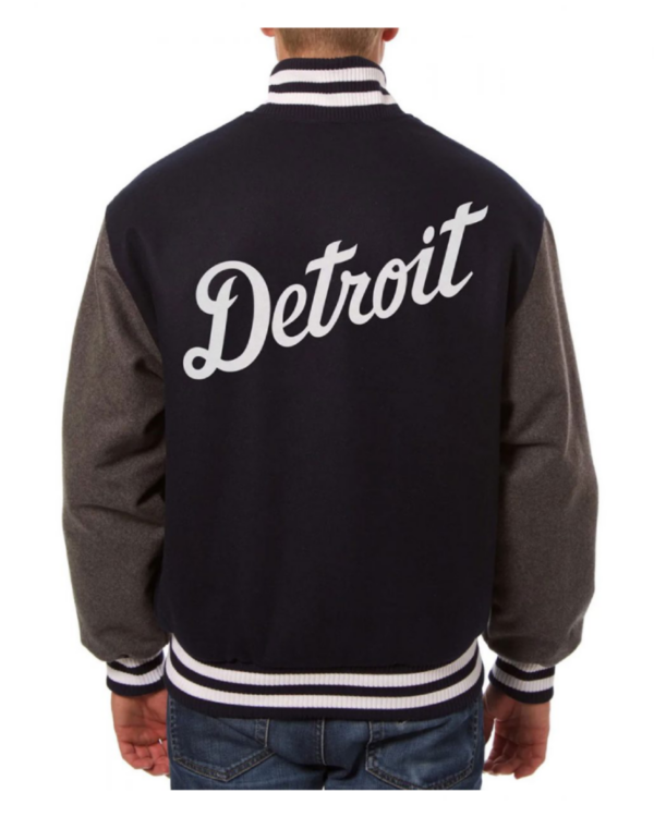 Detroit Tigers Letterman Two Tone Wool Jacket