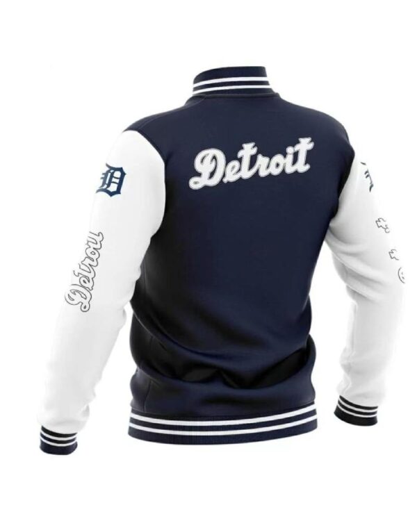 Detroit Tigers Navy White Varsity MLB Baseball Jacket