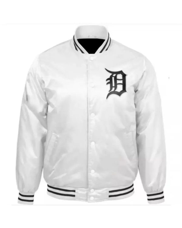 Detroit Tigers Old English D Patent Satin Jacket