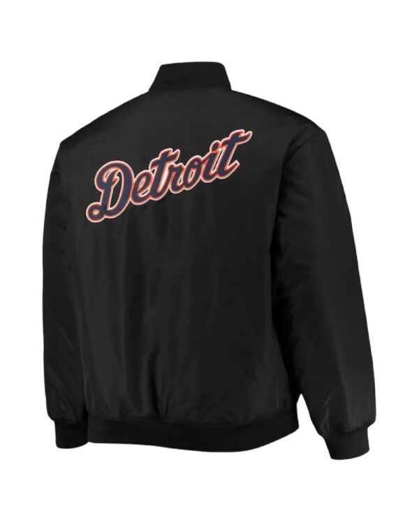 Detroit Tigers Satin Black Jacket