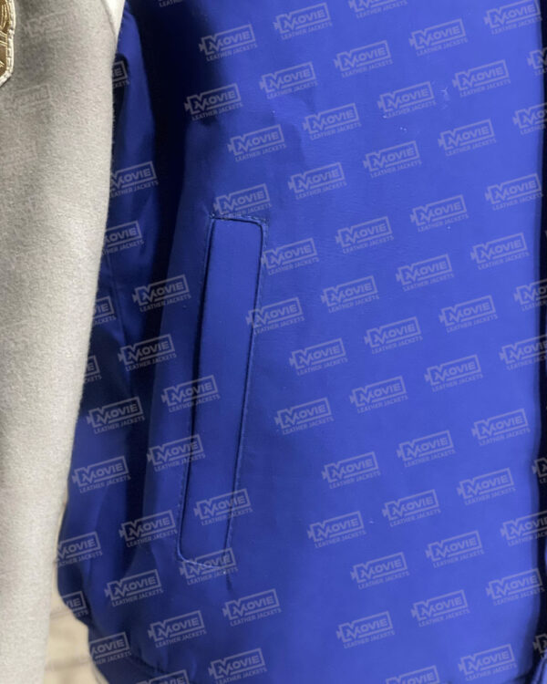 Dodgers G-III Sports by Carl Banks Royal/Gray Franchise Full-Snap Varsity Jacket