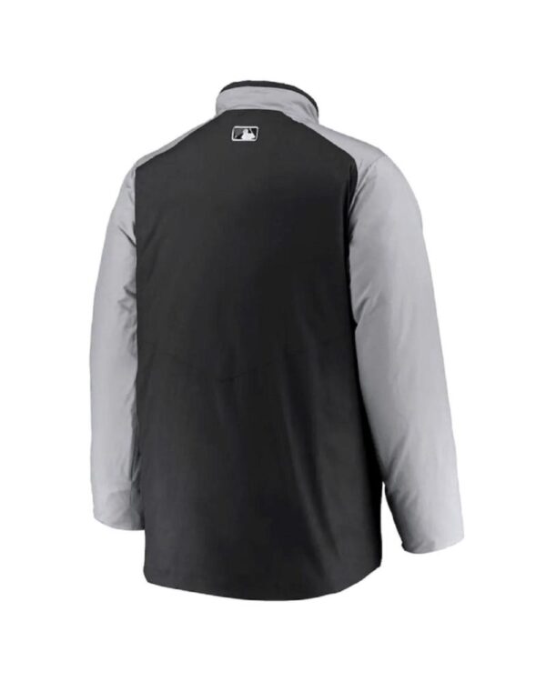 Detroit Tigers Dugout Full-Zip Black and Gray Jacket