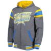 Men's G-III Sports by Carl Banks Powder Blue/Gray Los Angeles Chargers Extreme Full Back Reversible Hoodie Full-Zip Jacket