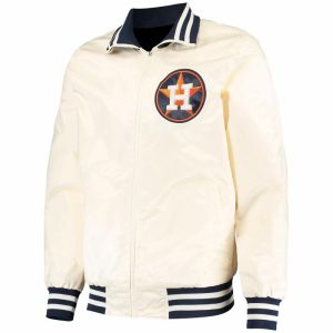 Houston Astros Cream Captain II Full Zip Jacket