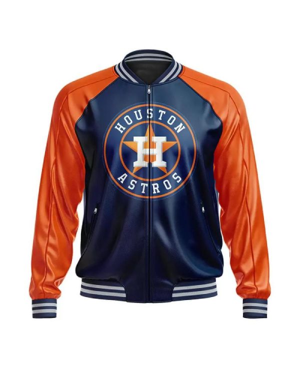 Houston Astros Jeff Hamilton MLB Leather Jacket