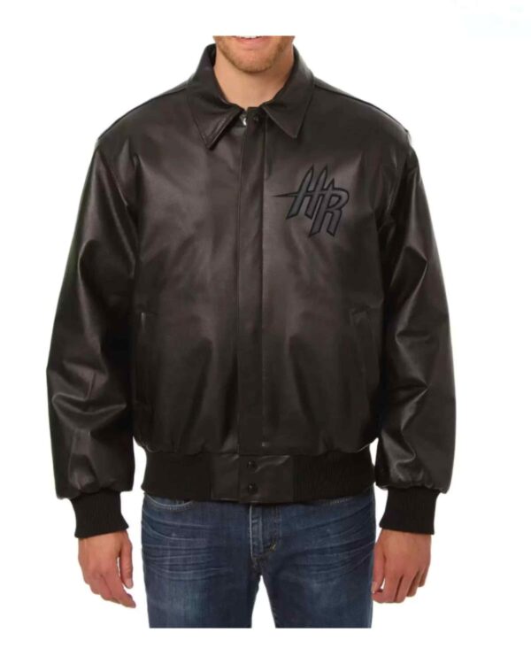 Houston Rockets NBA Black Leather Jacket