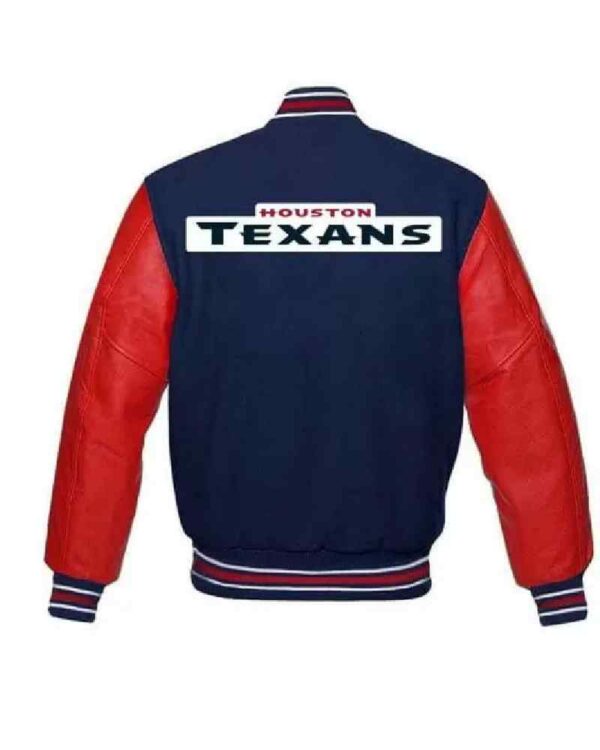 Houston Texans NFL Blue And Red Varsity Jacket