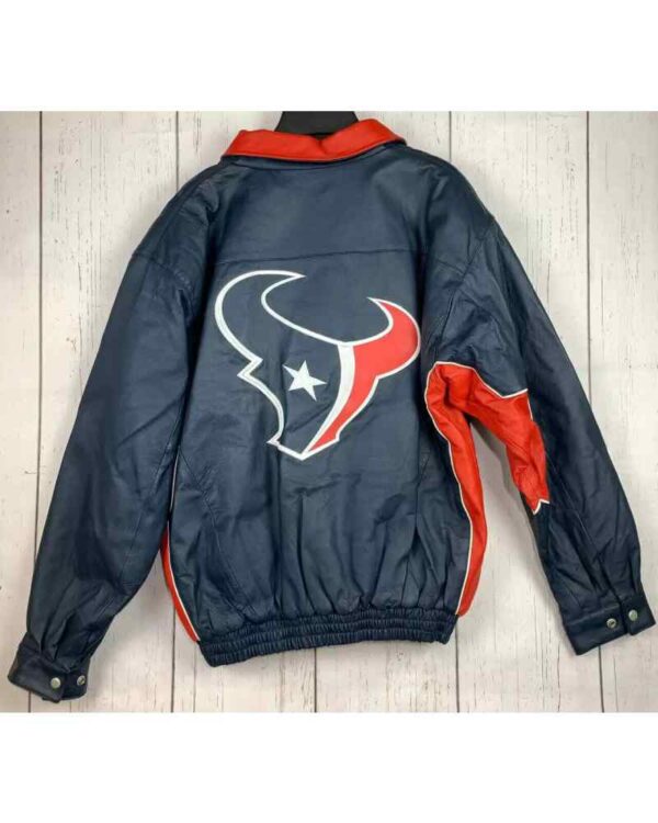 Houston Texans NFL Jeff Hamilton Leather Jacket