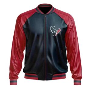 Houston Texans NFL Leather Bomber Jacket