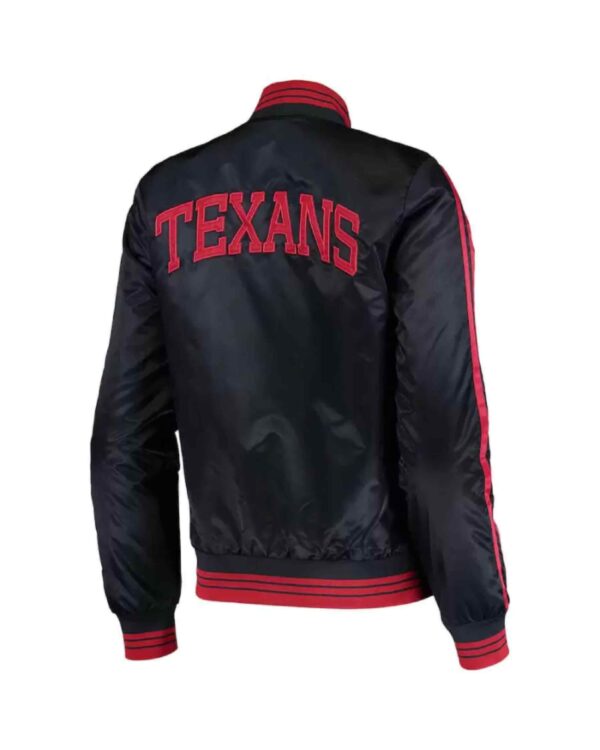 Houston Texans NFL Navy Blue Satin Jacket