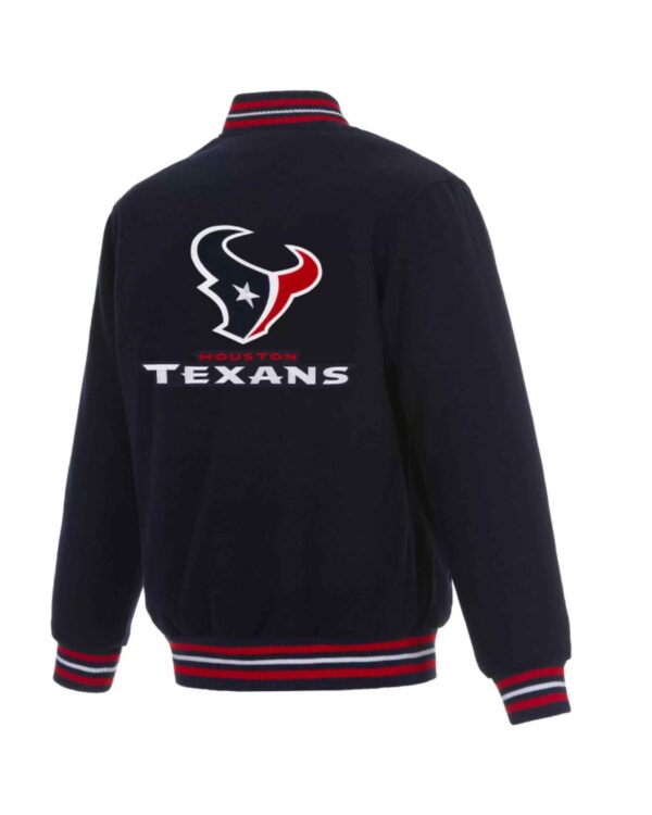 Houston Texans NFL Navy Blue Varsity Jacket