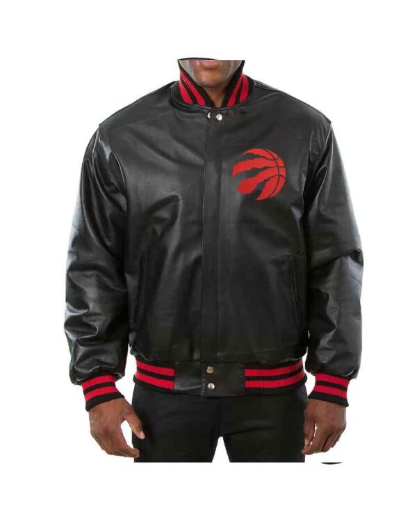 Jeff Hamilton Toronto Raptors Black Leather Jacket