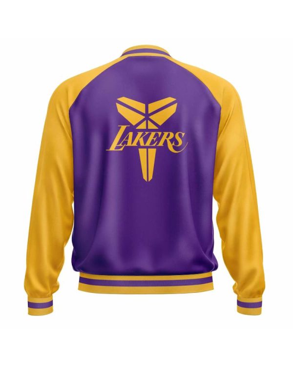 Kobe Bryant Los Angeles Lakers Leather Bomber Jacket