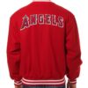 MLB Los Angeles Angels Red Varsity Wool Jacket