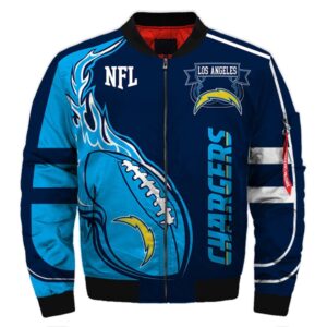 Los Angeles Chargers bomber jacket Fashion men’s winter coat
