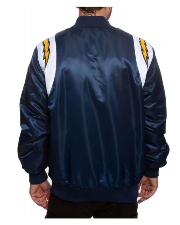 Men’s Los Angeles Chargers Bomber Satin Jacket