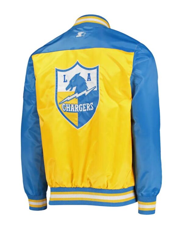 Starter Gold Los Angeles Chargers The Tradition II Team Full-Snap Jacket