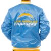 Starter Los Angeles Chargers Light Blue Bomber Jacket