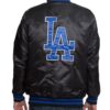 Los Angeles Dodgers Blue Patches Black Jacket