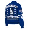 Los Angeles Dodgers JH Design 2020 World Series Champions Full-Snap Leather Jacket - Royal