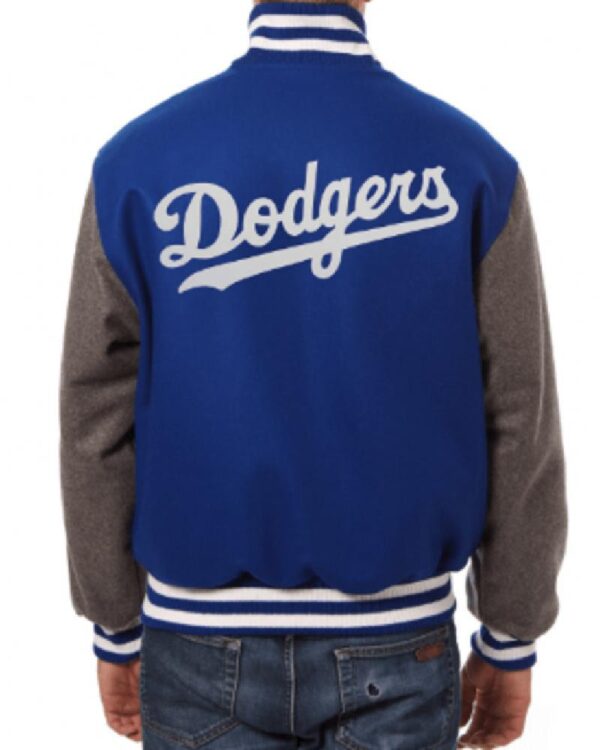 Los Angeles Dodgers Two-Tone Woolen Bomber Jacket