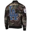 Men's Los Angeles Dodgers Pro Standard Camo Satin Full-Snap Jacket