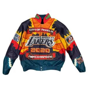 Los Angeles Lakers 17x Finals Champions Leather Jacket