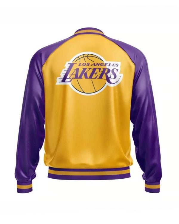 Los Angeles Lakers NBA Leather Bomber Jacket