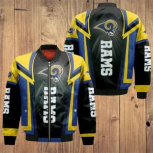 Los Angeles Rams Bomber Black Jacket
