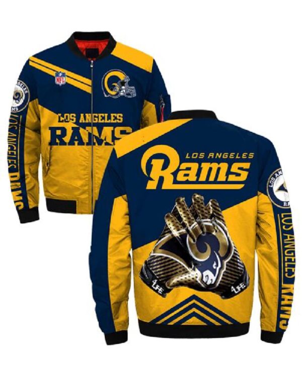Los Angeles Rams bomber Jacket Style #1 winter coat gift for men