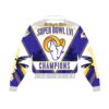 Los Angeles Rams Super Bowl LVI Champions Leather Printed Full-Snap Jacket