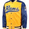 LA Rams Satin Blue and Yellow Jacket
