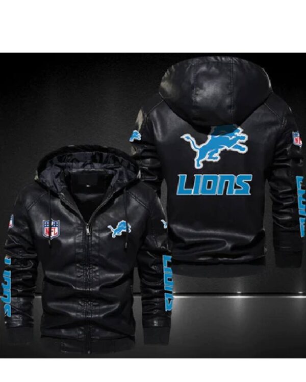 Mens Detroit Lions Leather Jackets No 2
