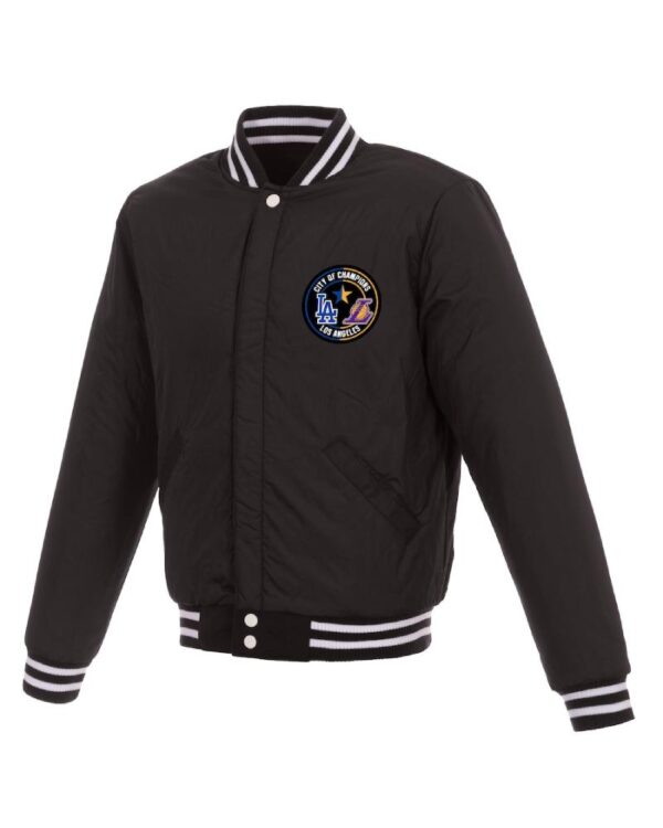 Los Angeles JH Design Black2020 Dual Champions City of Champs Full-Zip Jacket