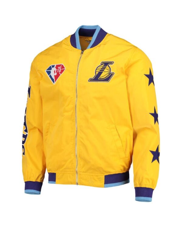 Lakers JH Design Gold City Edition Bomber Full-Zip Jacket