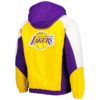 Los Angeles Lakers Starter Purple Body Check Raglan Hoodie Half-Zip Jacket