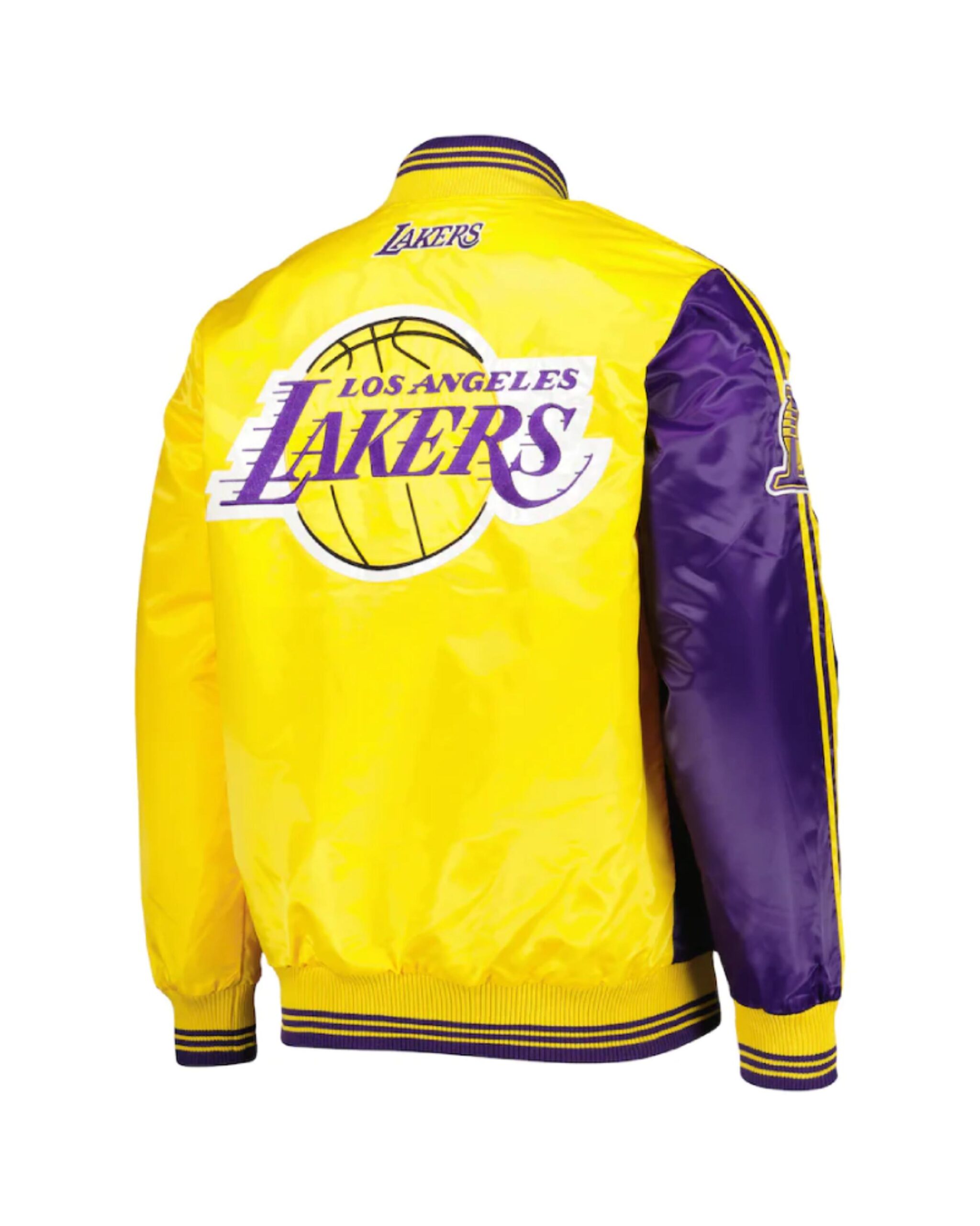 Los Angeles Lakers Purple Satin Jacket