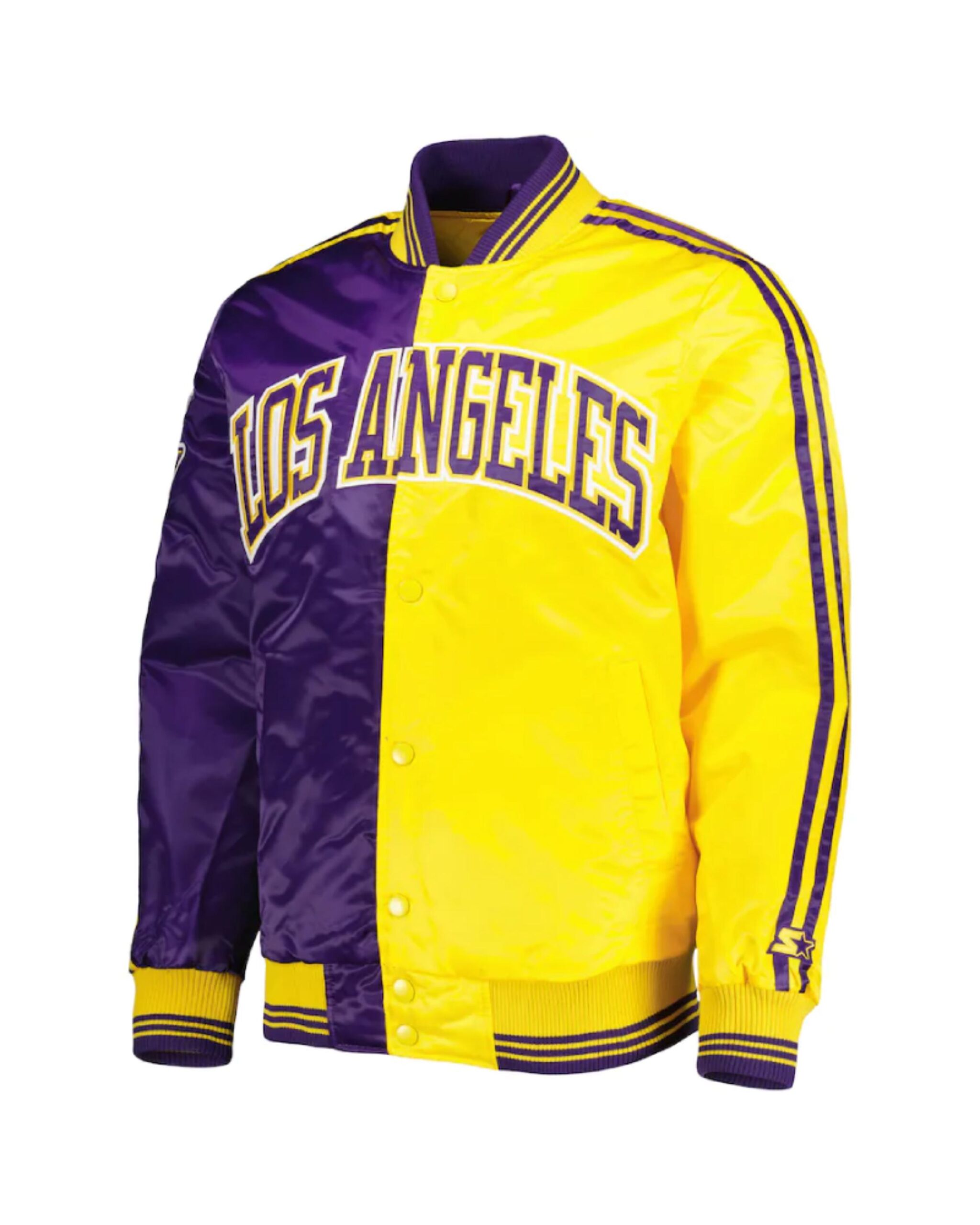 Los Angeles Lakers Mitchell & Ness Big & Tall Hardwood Classics Raglan  Satin Full-Snap Jacket - White