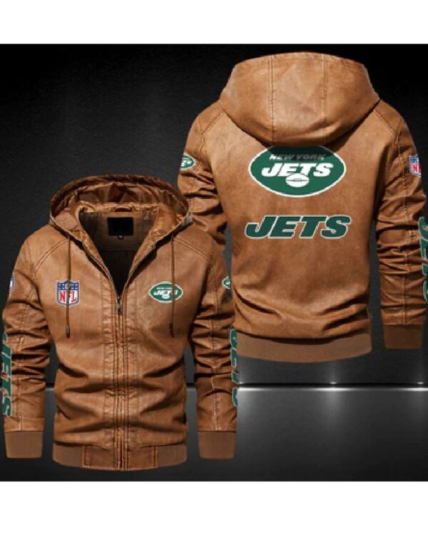 Mens New York Jets Leather Jackets No 2