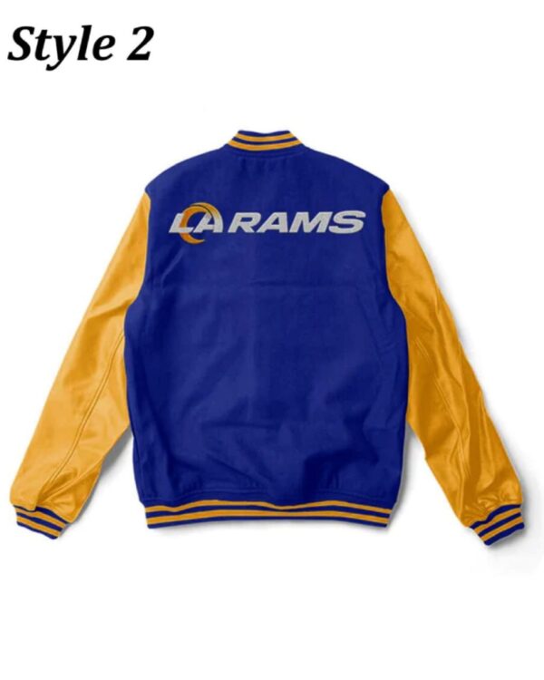 Men’s Los Angeles Rams Letterman Varsity Bomber Jacket
