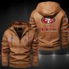 Mens San Francisco 49ers Leather Jackets No 2