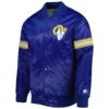 Men's Starter Royal Los Angeles Rams The Pick and Roll Full-Snap Jacket