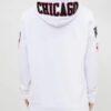 Men’s Chicago Bulls Fleece White Pullover Hoodie