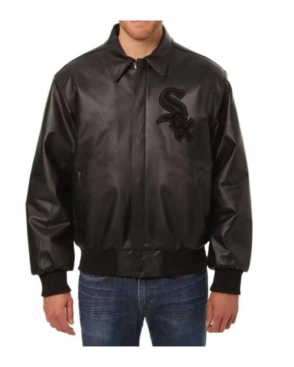 MLB Black Chicago White Sox Leather Jacket