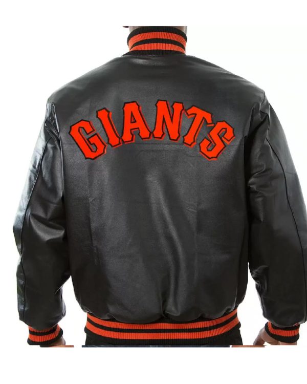 MLB Black San Francisco Giants Leather Jacket